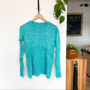 Blue Lululemon long sleeve top